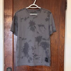 Roark Mathis Active Tie-Dye Pocket Short Sleeve Tee - Grey, Medium